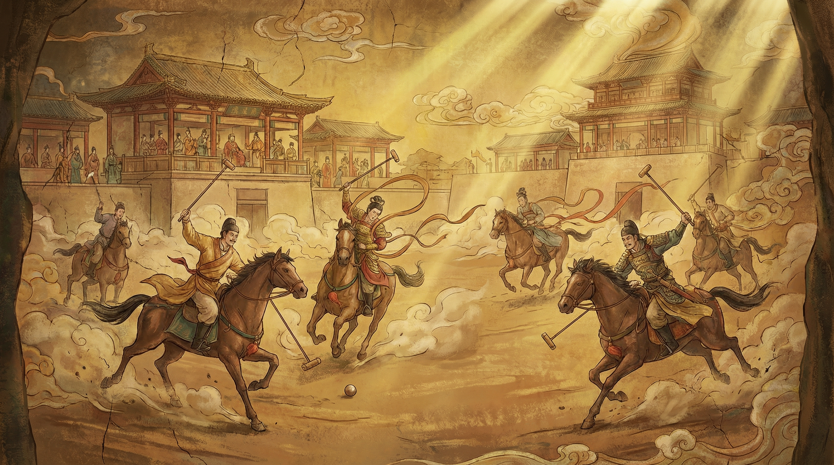 征途国际 - 古代马球竞技壁画